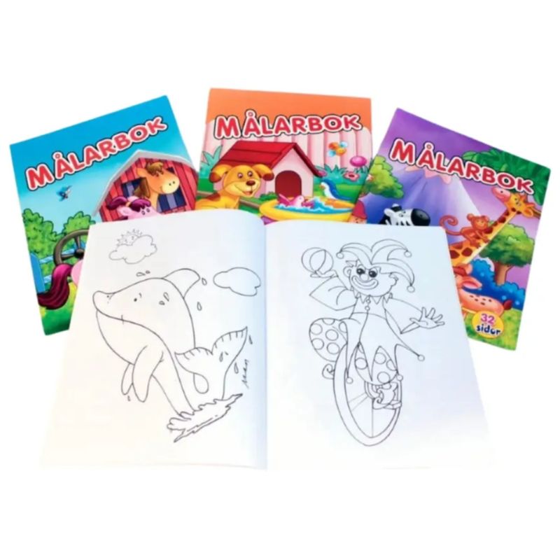 Tegnebok Dyremotiver 32 sider | 4 varianter