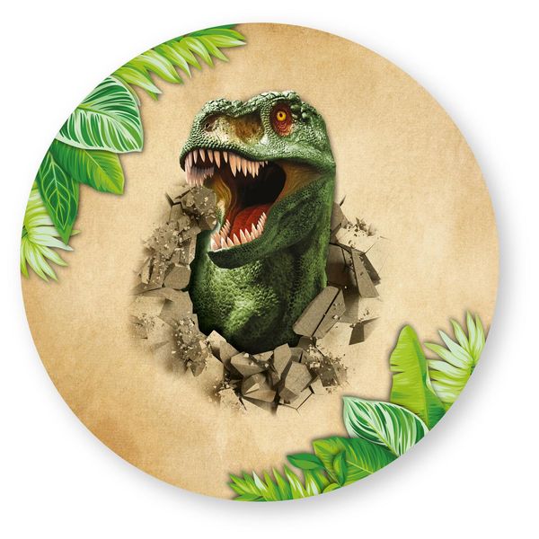 Dinosaur engangstallerken 6pk 23cm