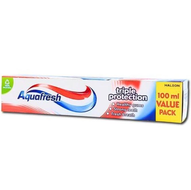 Hovedbilde Aquafresh Trippel Protection Tannkrem 100ml | Fluor & frisk pust