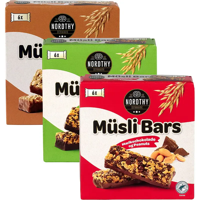 Nordthy Müsli Salt Karamell 150g | 6 x 25g | Energibar