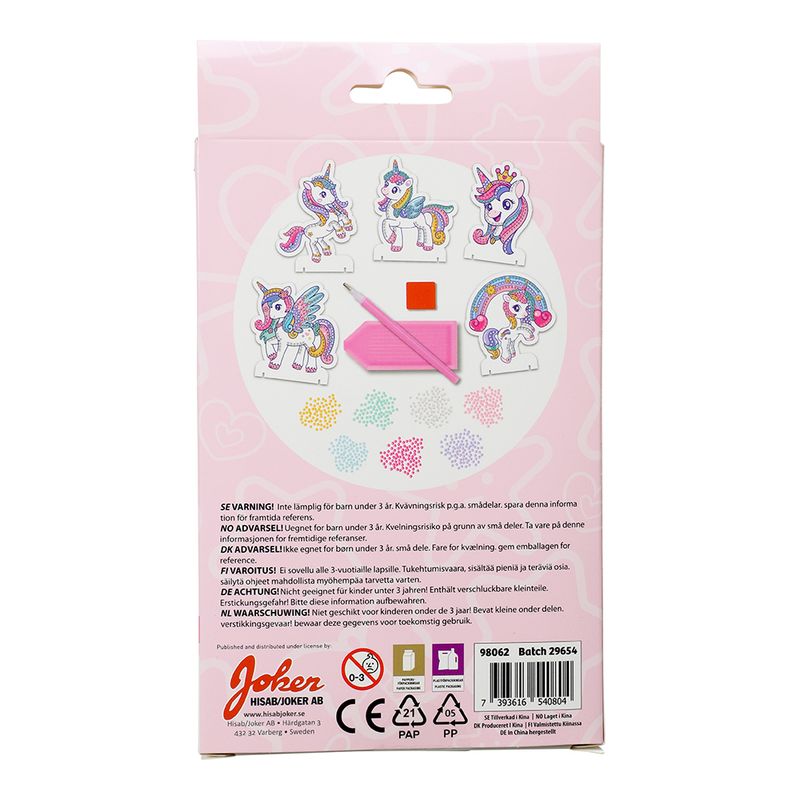 Enhjørning Diamond Painting hobbysett