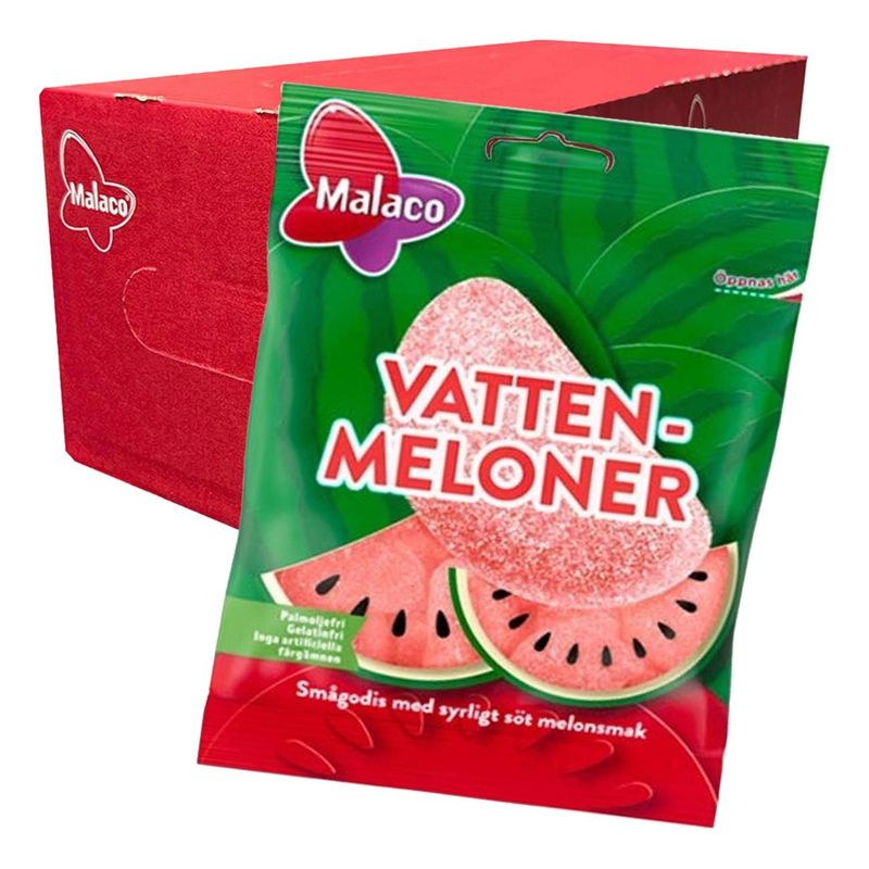 Malaco Vattenmeloner 28x90g | Storpakk