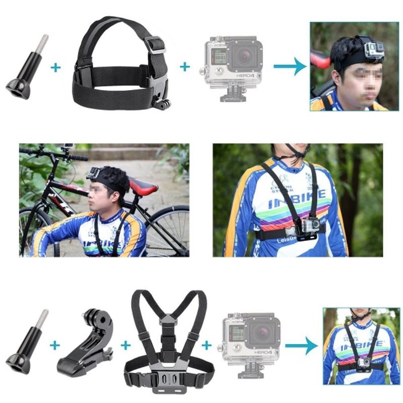 Utyrssett for Gopro kameraer sett 3