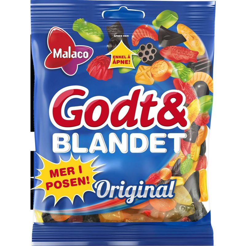 Malaco Godt og Blandet Original 550g