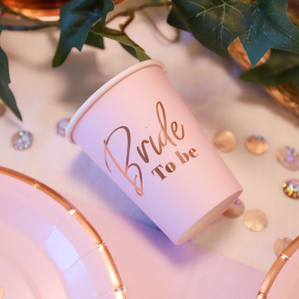 Pappkopper - Bride to Be 8stk