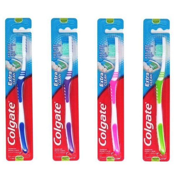 Colgate Extra Clean tannbørste 1stk | Flere Farger