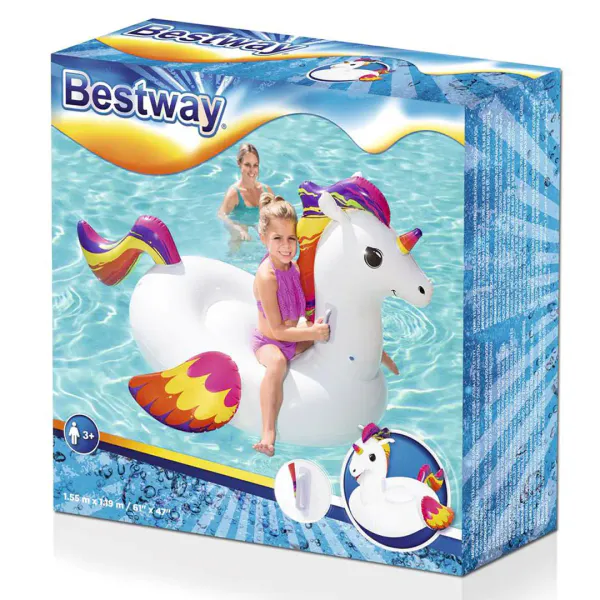 Bestway Oppblåsbar Enhjørning 150x117cm
