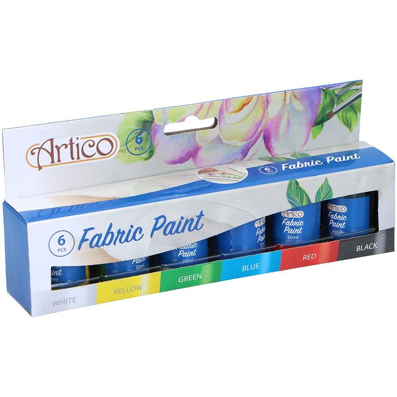 Artico Tekstilmaling 6 x 20ml  