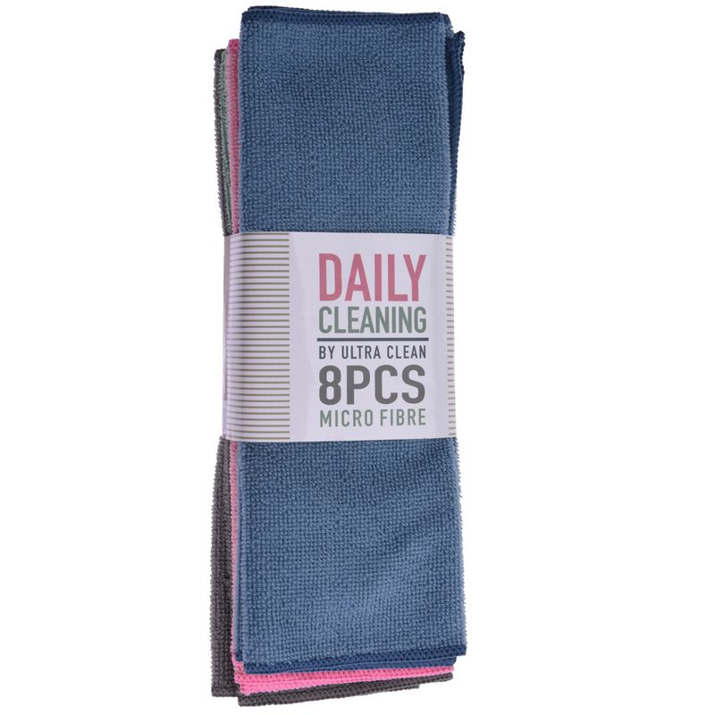 Mikrofiberklut 8pk 30 x 30cm