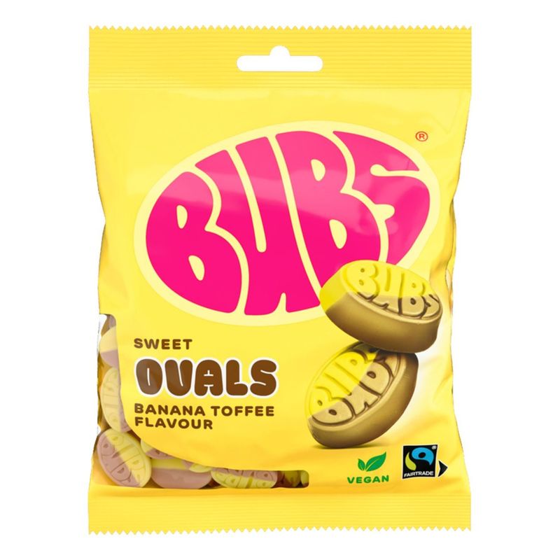 BUBS Banana Toffee Ovals 12x90g | Storpakk