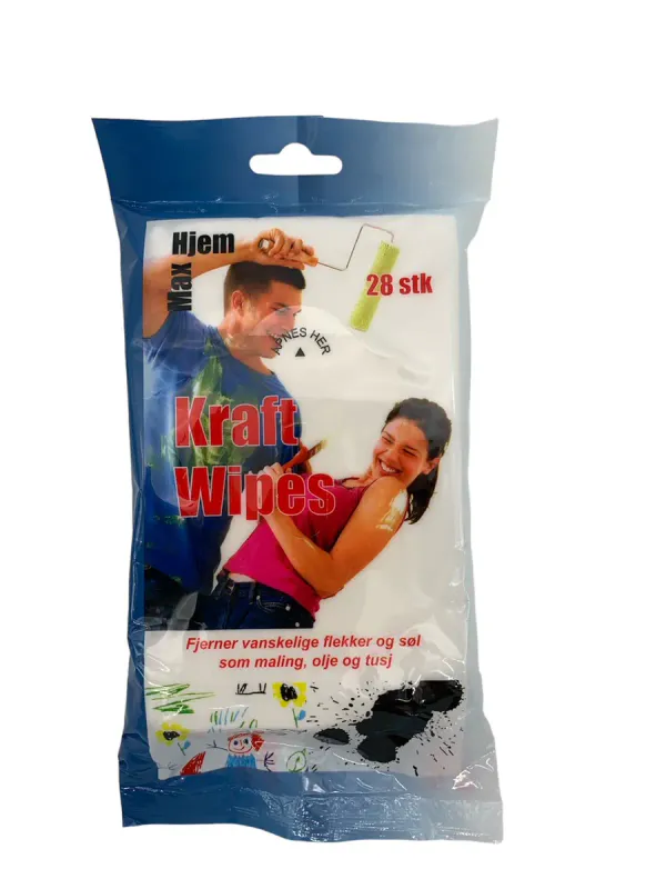 Kraft Wipes 28 stk | Sterke rengjøringskluter | Max Hjem