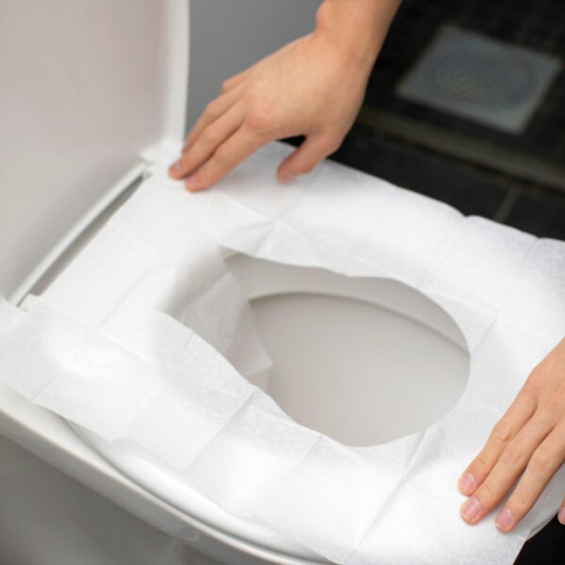 Nedskyllbare toalettbeskyttere 10pk | Hygienisk på reise