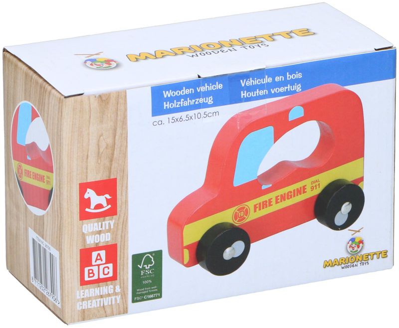 Lekebil for barn i tre | 4 varianter | Marionette