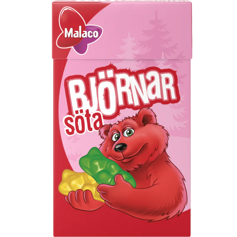Malaco Søte Bjørner 20x32g | Storpakk