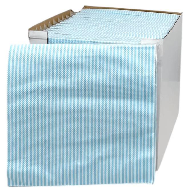 Hovedbilde Servietter Blå Striper 12x20pk 3-lags | 33x33cm | Storpakk