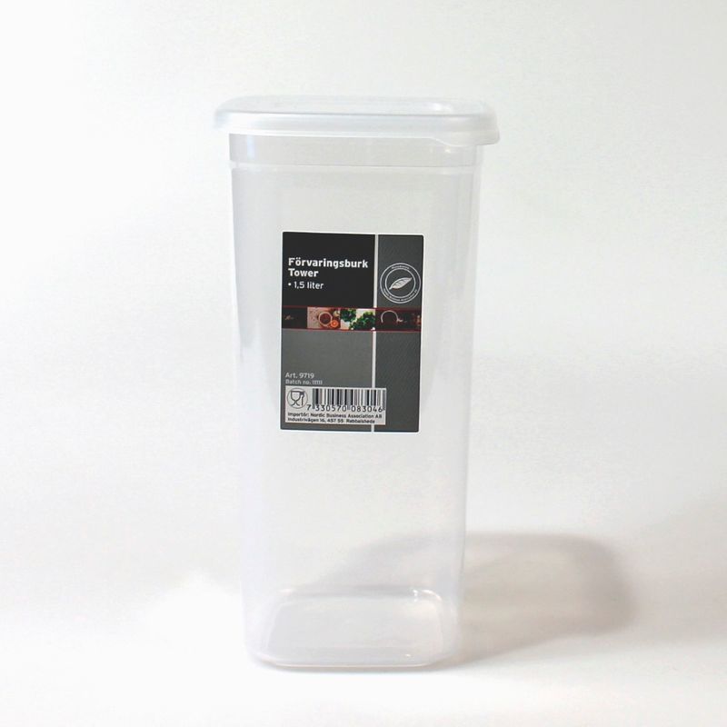Lufttett oppbevaringsboks 3pk | 1,5L | Tower 