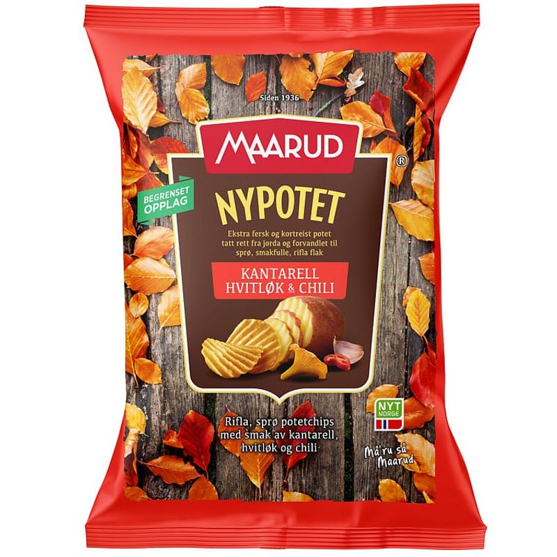 Datodeal | Maarud Nypotet Kantarell & Hvitløk & Chili 200g