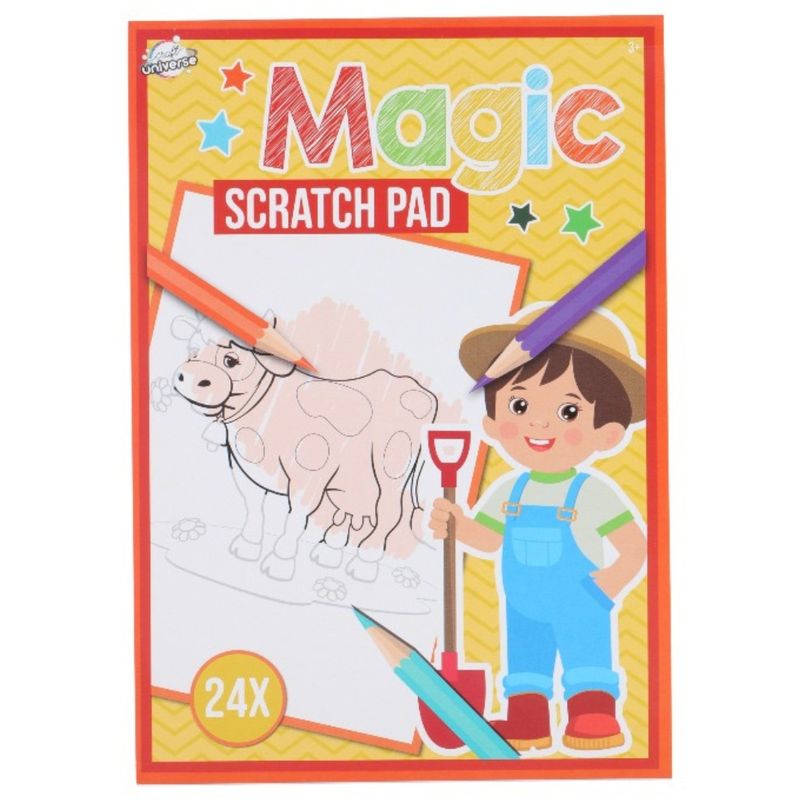 Magic Scratch Pad 24 sider A5 | 6 ulike varianter