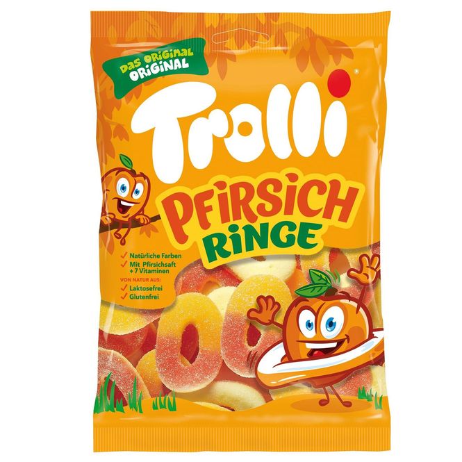 Hovedbilde Trolli Peach Rings 200g