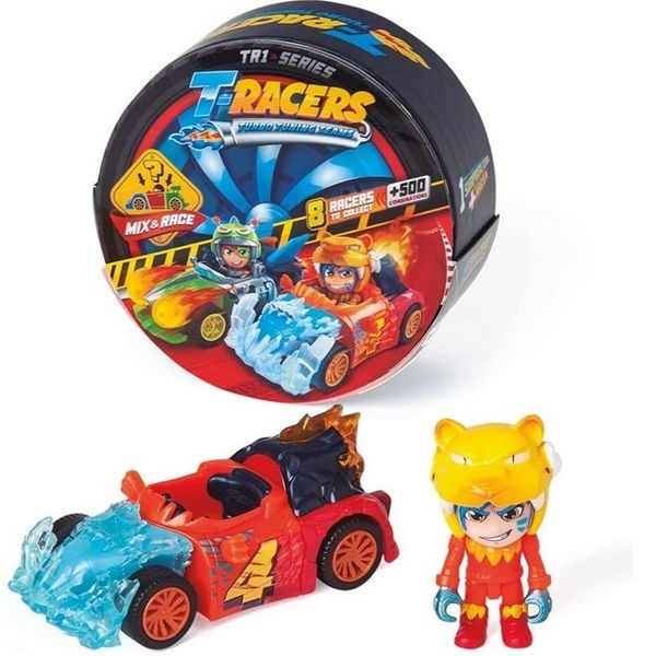 T-Racers Turbo Wheel Serie 1 Overraskelsesbil + Sjåførfigur