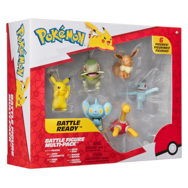 PoKéMoN PKW2685 Battle Figure Multipack - 6 pieces, official detailed figures, each 5 cm