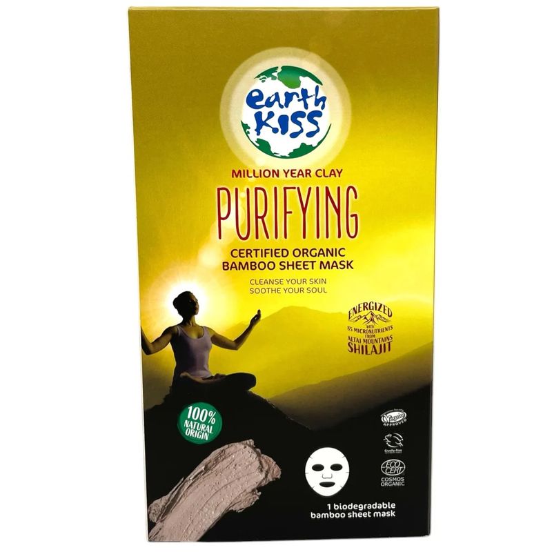 Ansiktsmaske, Purifying bamboo sheet mask, 12 stk. HEL ESKE