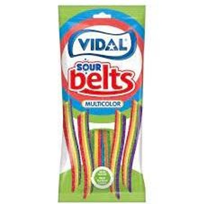 Hovedbilde Vidal Muliticolor Sour Belts 90g