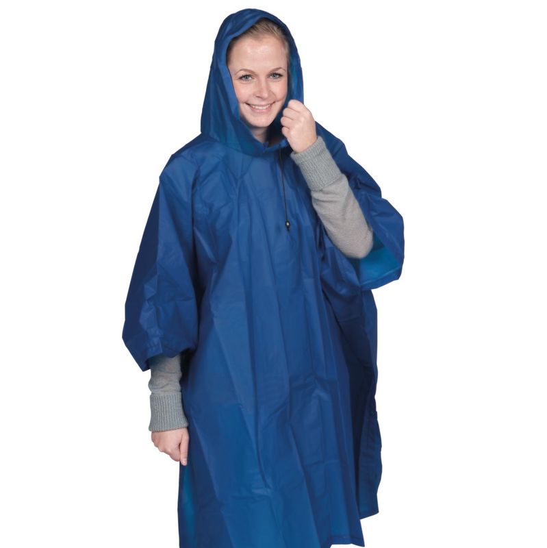 Regnponcho Flergangsbruk Blå 130x100cm