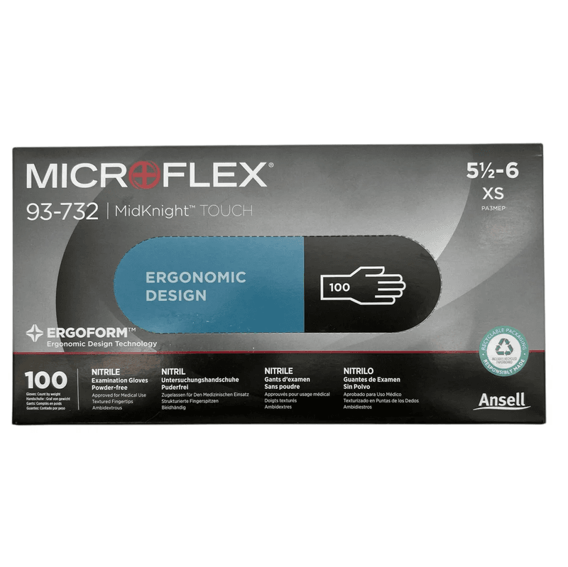 Ansell Microflex nitrilhansker 100stk | XS