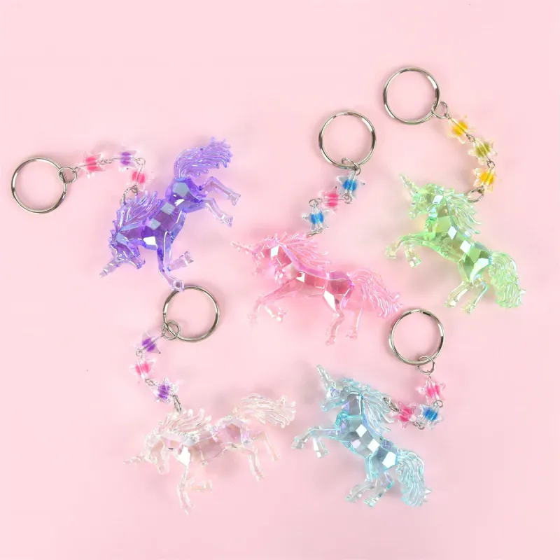 Enhjørning Nøkkelring 7.5cm