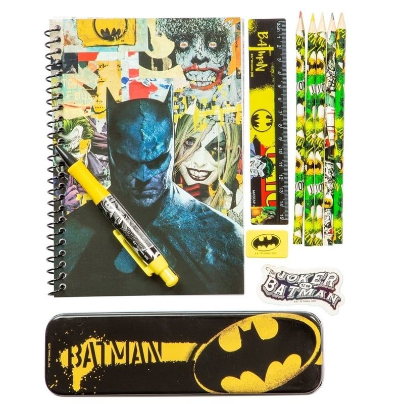 Batman Skrivesett | Komplett Skolesett for Barn