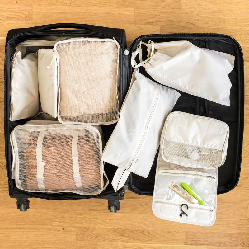 Organiseringssett for reise 9 deler | Scandinavian Collection