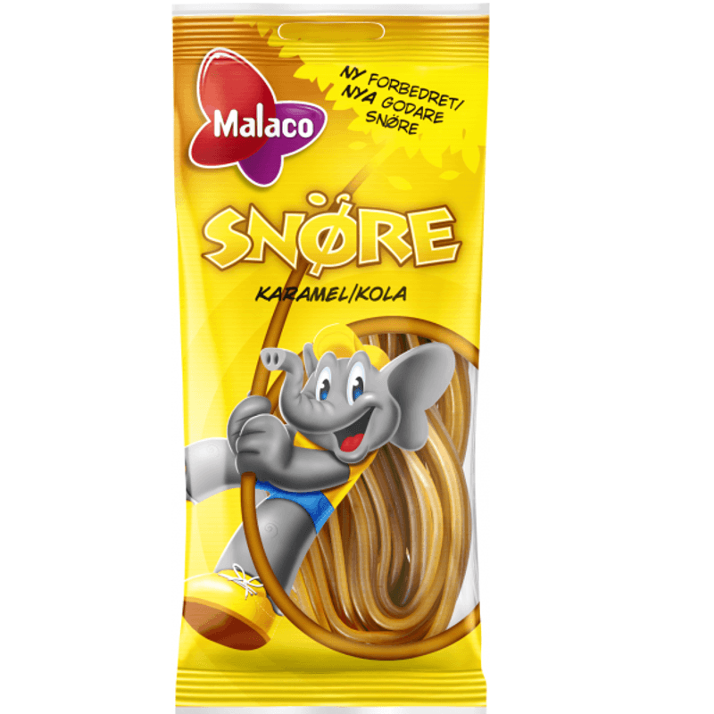 Malaco Snøre - Flere Smaker 94g