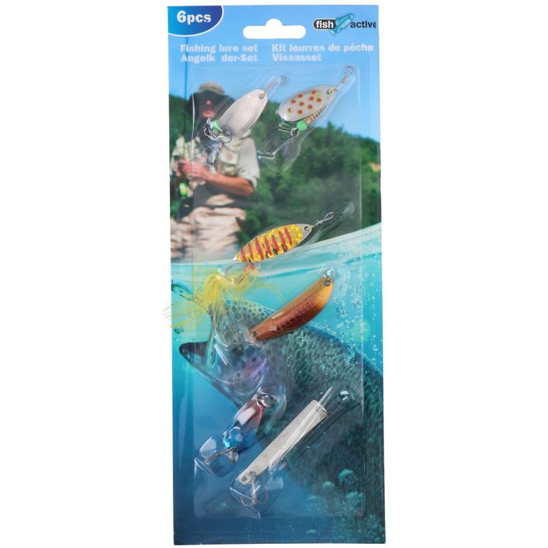 Sluksett 6pk | 3 ass | Fish Active