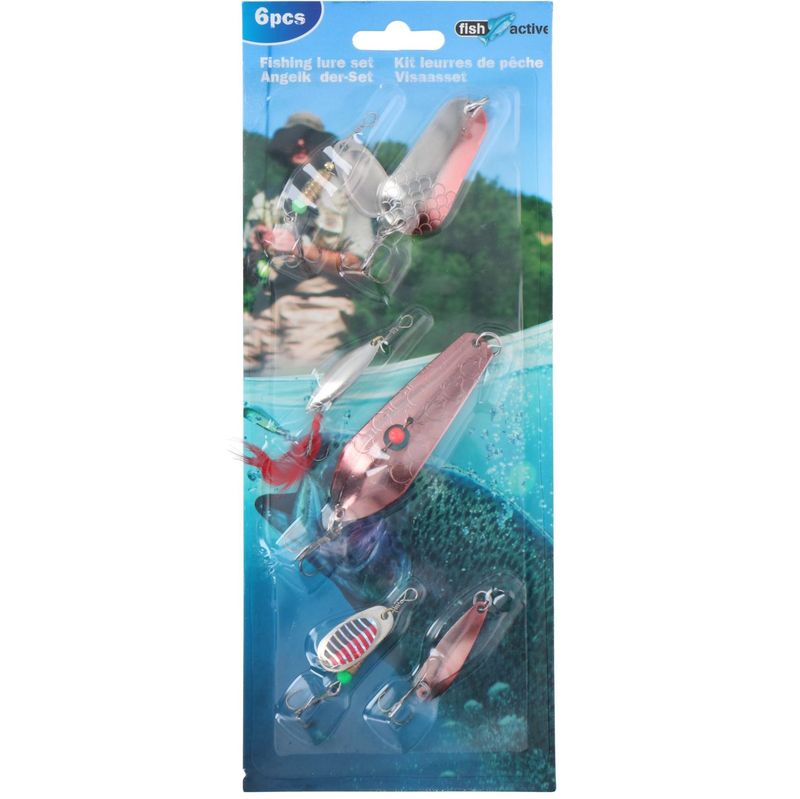 Sluksett 6pk | 3 ass | Fish Active