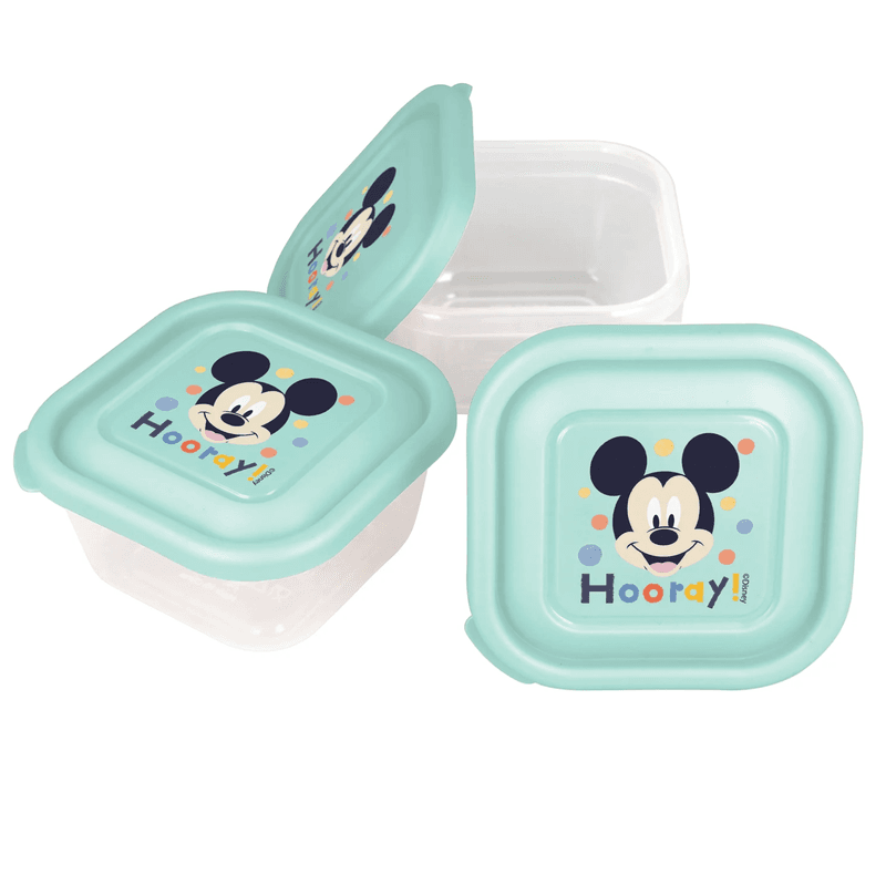 Mikke Mus Matboks 3pk | BPA-fri snackboks for barn