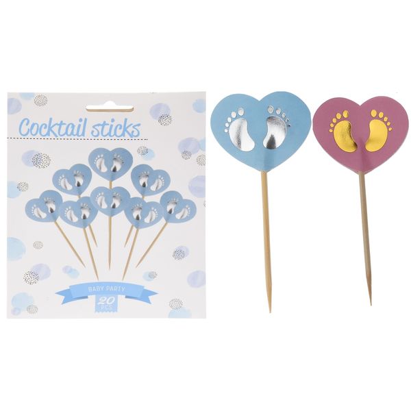 Kaketopper Baby Shower 20pk | 2ass