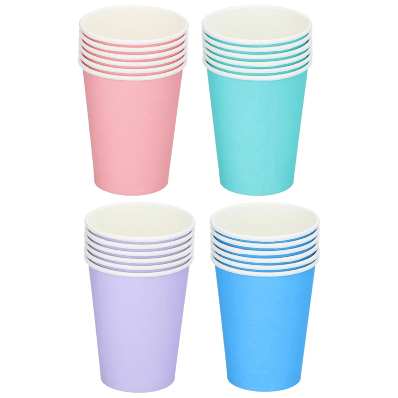 Engangskopper papp 266ml pastell 6pk | 4ass | Fest og bursdag